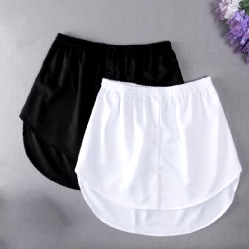 Adjustable Layering Faux Top Lower Sweep Mini Skirt